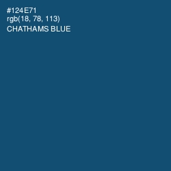 #124E71 - Chathams Blue Color Image